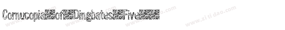 Cornucopia-of-Dingbates-Five字体转换