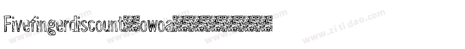 Fivefingerdiscount-owoa字体转换