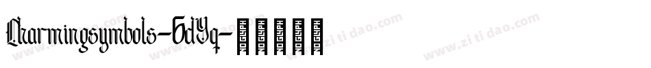 Charmingsymbols-6dYq字体转换