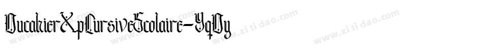 DucahierXpCursiveScolaire-YqDy字体转换