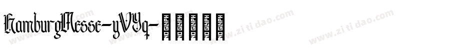 HamburgMesse-yVYq字体转换