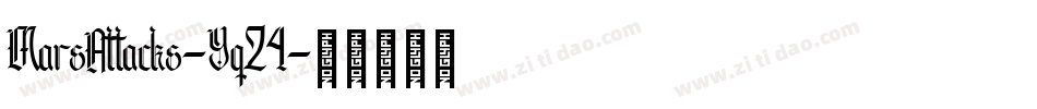 MarsAttacks-Yq24字体转换