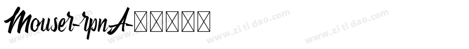 Mouser-rpnA字体转换