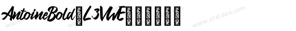 AntoineBold-L3VWE字体转换