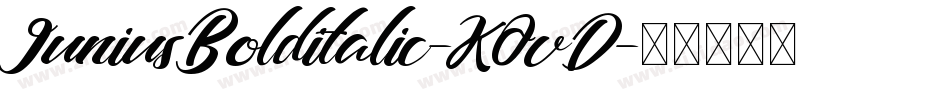 JuniusBolditalic-KOvD字体转换