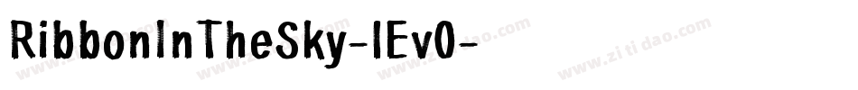 RibbonInTheSky-lEv0字体转换