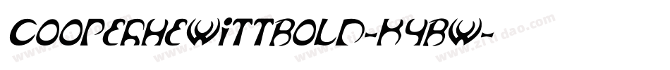 CooperhewittBold-K4BW字体转换