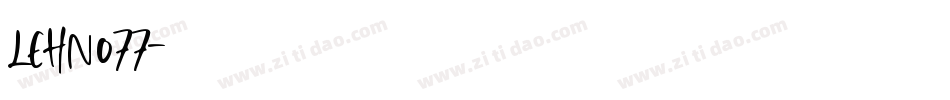 LEHN077字体转换