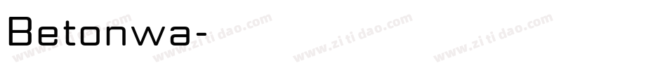 Betonwa字体转换