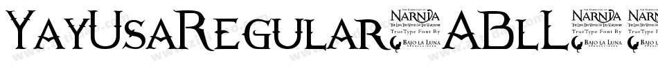 YayUsaRegular-ABlL字体转换