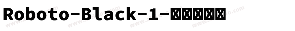 Roboto-Black-1字体转换