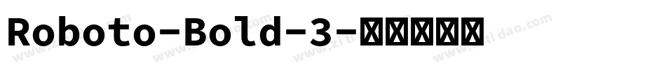 Roboto-Bold-3字体转换