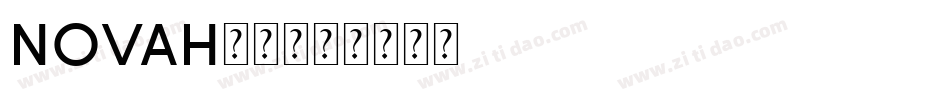 novah字体字体转换