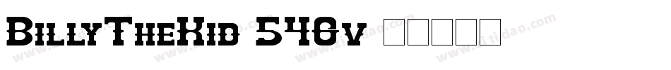 BillyTheKid-546v字体转换