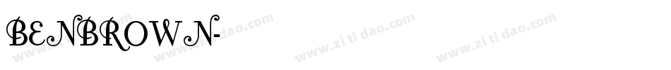 BENBROWN字体转换