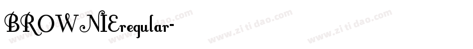 BROWNIEregular字体转换