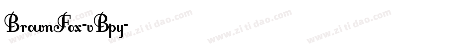 BrownFox-vBpy字体转换