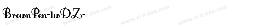 BrownPen-1wDZ字体转换