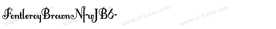 FontleroyBrownNf-wJB6字体转换
