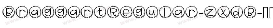 BraggartRegular-ZXdB字体转换