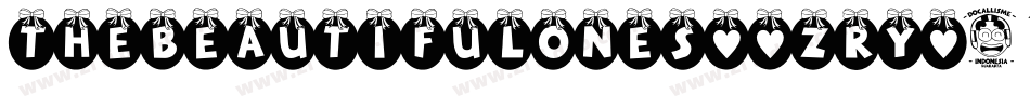 TheBeautifulOnes-9zRy字体转换