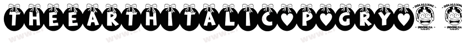 TheEarthItalic-p7gRy字体转换