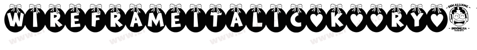 WireframeItalic-K70Ry字体转换