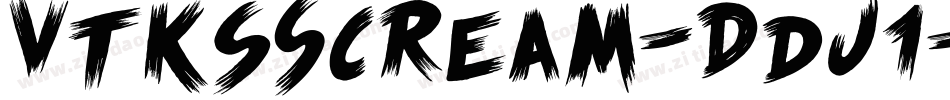 VtksScream-Ddj1字体转换