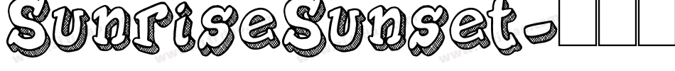 SunriseSunset字体转换