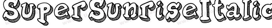 SuperSunriseItalic-mvnP字体转换