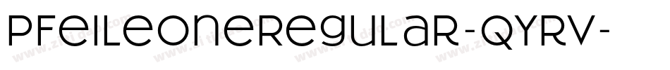 PfeileoneRegular-qYrV字体转换