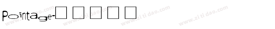 Pointage字体转换