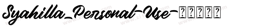Syahilla_Personal-Use字体转换