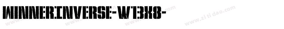 WinnerInverse-w13x8字体转换
