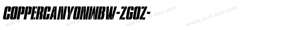 CopperCanyonWbw-ZGoZ字体转换