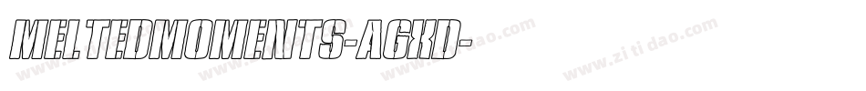MeltedMoments-AGxD字体转换