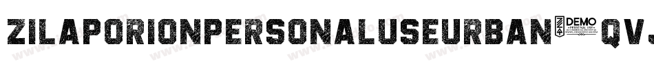 ZilapOrionPersonalUseUrban-qVJq字体转换