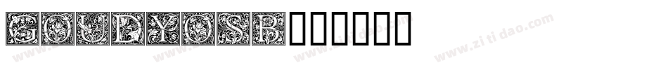 GOUDYOSB字体转换