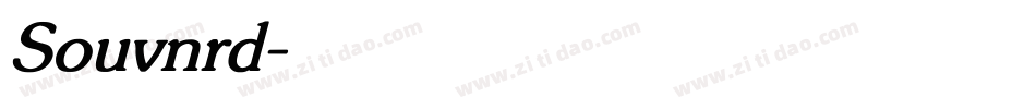 Souvnrd字体转换