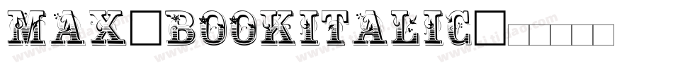 Max-BookItalic字体转换