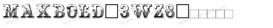 MaxBold-3Wz8字体转换