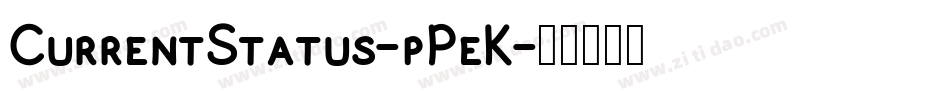 CurrentStatus-pPeK字体转换