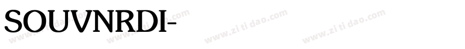 SOUVNRDI字体转换