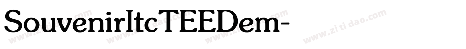 SouvenirItcTEEDem字体转换