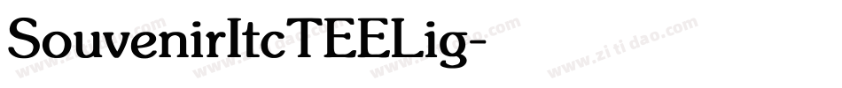 SouvenirItcTEELig字体转换