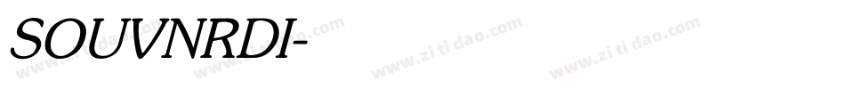 SOUVNRDI字体转换