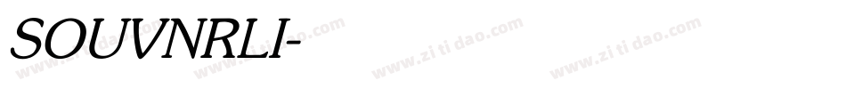 SOUVNRLI字体转换