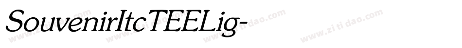 SouvenirItcTEELig字体转换
