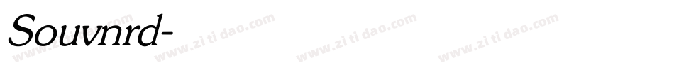Souvnrd字体转换