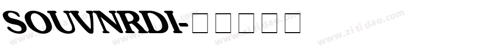 SOUVNRDI字体转换